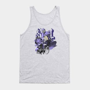 Funny Ghost Neon Purple Tank Top